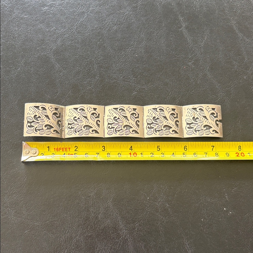 Silver Patterned Bracelet - Picture 9 of 9